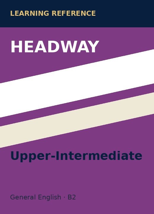 Headway فوق المتوسط (Upper-متوسط (Intermediate)) reference cover