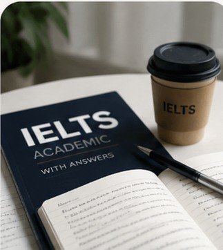 IELTS study materials prepared for exam practice